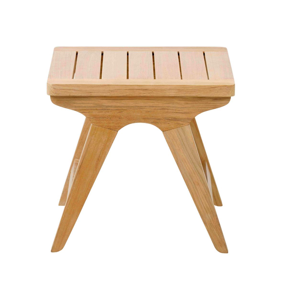 Loungetisch Eya T - Naturfarben/Teakfarben, Natur, Holz (45/45/42cm) - Gardenson