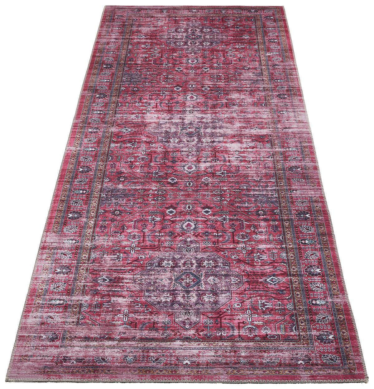 CHODNIK SINTRA - bordowy, Trend, tkanina (80/250cm) - Novel