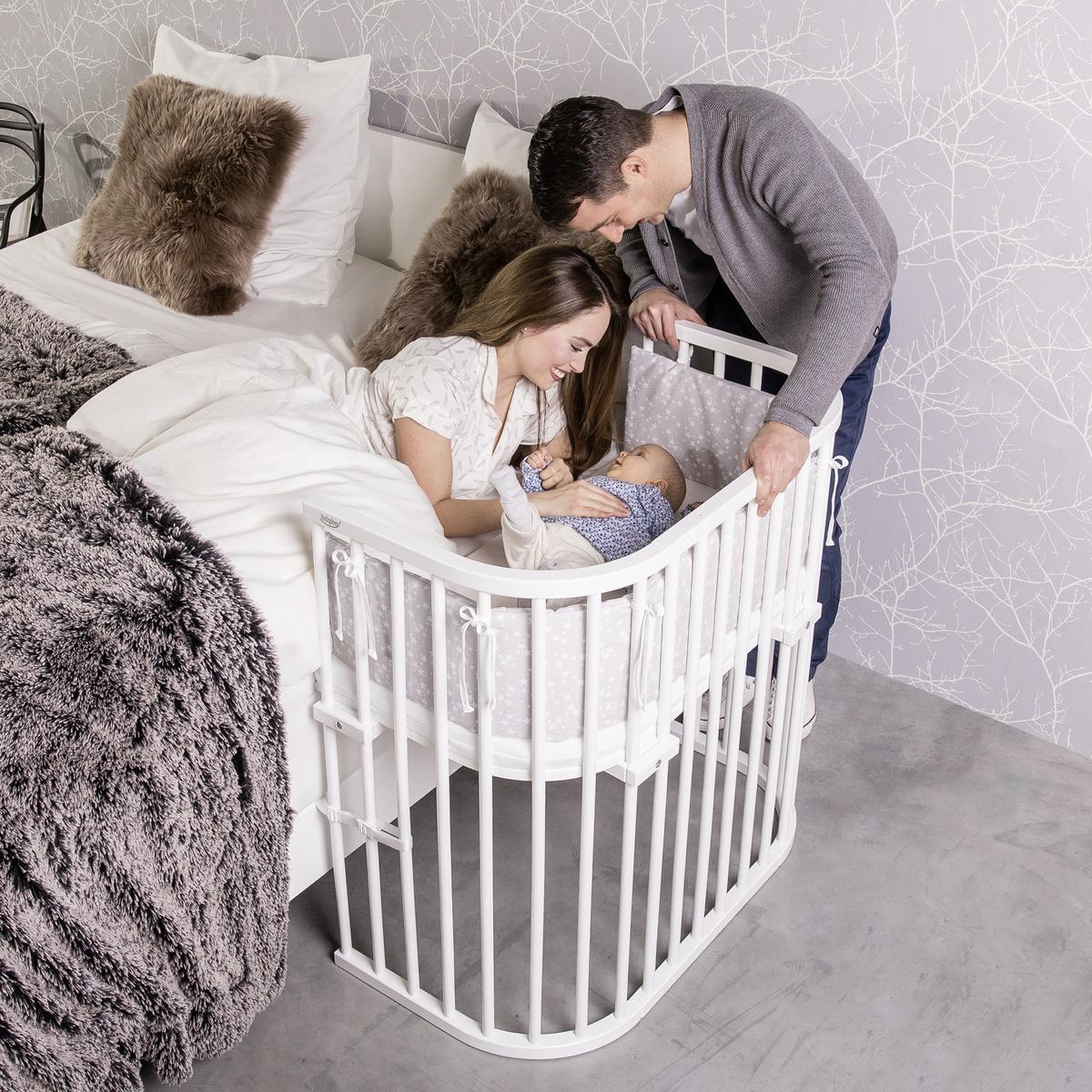 ŁÓŻKO DOSTAWNE 166102 BABYBAY BOXSPRING - biały, Basics, drewno (94/54/96,5cm) - Babybay