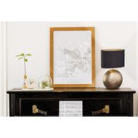 LAMPA STOŁOWA 50556 FORO - kolor brązu/czarny, Konventionell, tworzywo sztuczne/ceramika (34/17/53cm) - Fischer & Honsel