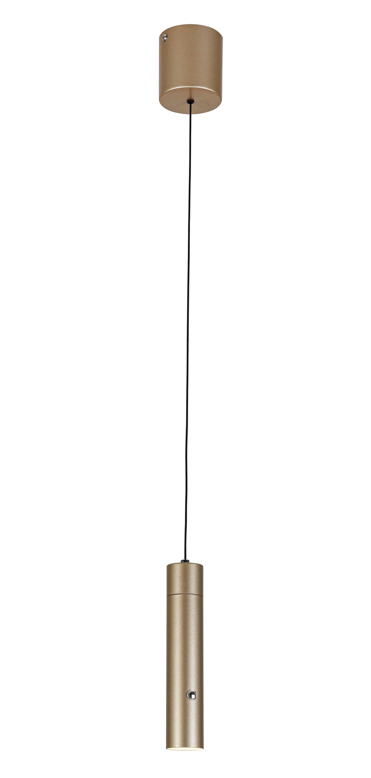 Viseča Svetilka Suso - barve kapučina, Moderno, kovina/umetna masa (3,8/3,8/150cm) - Mömax
