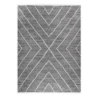 Webteppich Emilian in Grau ca. 120x170cm - Grau, Natur, Textil (120/170cm)