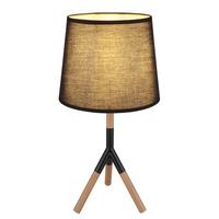Namizna Svetilka 21629t Kikki - črna/naravne barve, Basics, kovina/tekstil (25/45cm) - Globo