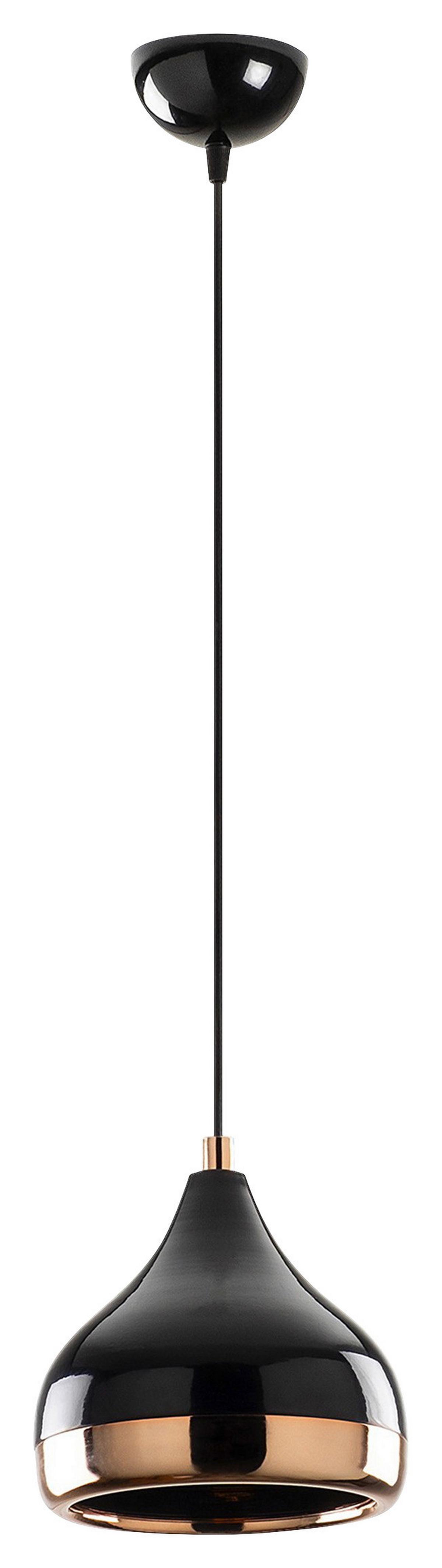 LAMPA SUFITOWA 3808007701 - czarny wysoki połysk/kolor złoty, Trend, metal (112/17/17cm) - P & B