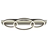 Led Stropna Svjetiljka Norberto - bijela/srebrne boje, Design, metal/plastika (62,2/30/8,8cm) - Globo