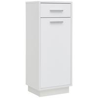 Donji Element Milano - bijela/boje kroma, Moderno, drvni materijal/metal (38/92/30cm) - Mömax
