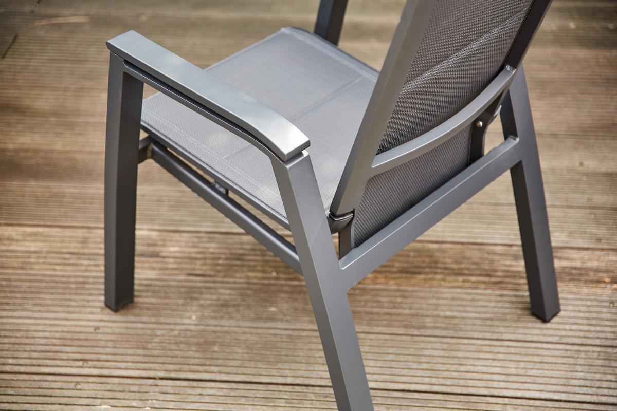 Garten-Relaxsessel-Set Milano 2-tlg. Anthrazit - Anthrazit, Basics, Kunststoff/Metall (73/110/59cm) - Siena Garden