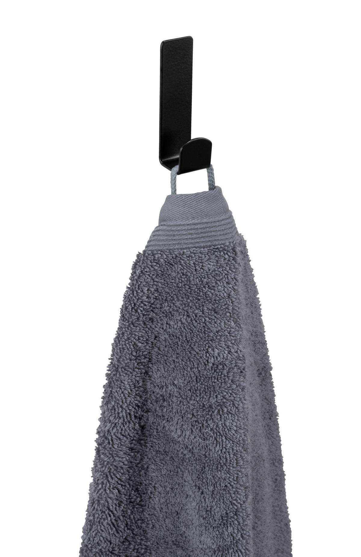 Wandhaken Turbo-Loc Lizan Schwarz - Schwarz, MODERN, Metall (2/7/2cm) - Mömax