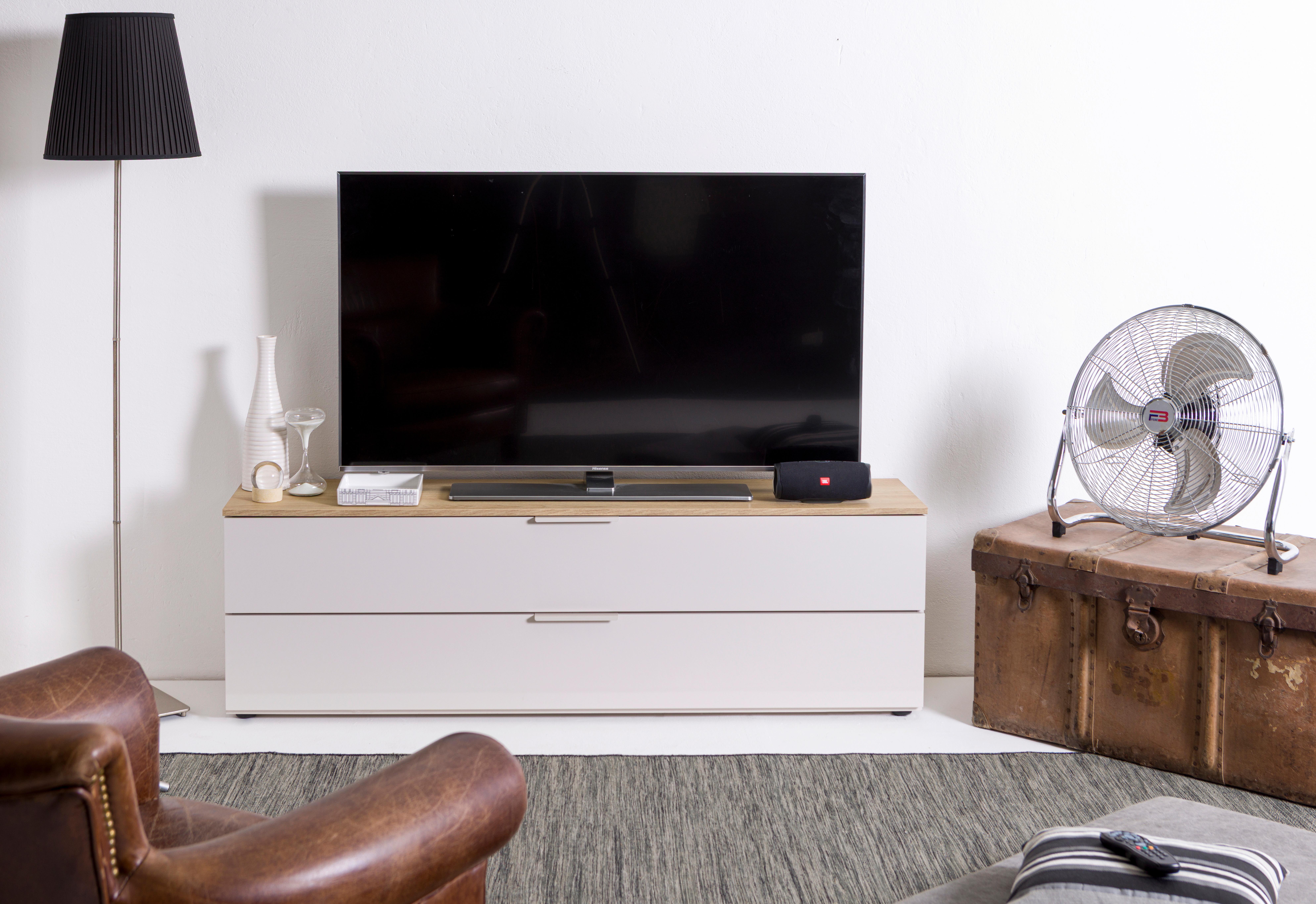 TV-BÄNK MACCHIATO -EXKLUSIV- - kashmir/ekfärgad, Modern, metall/trämaterial (160/49,7/35cm) - Mömax
