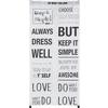 STOFKAST SIMPLE -SB- - Wit/Zwart, Lifestyle, Textiel/Metaal (75/160/50cm) - Mömax