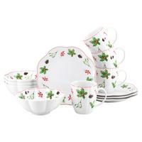 Kaffeeservice Naomi Weihnachten Multicolor, 12-tlg - Multicolor/Weiß, Basics, Keramik - Creatable