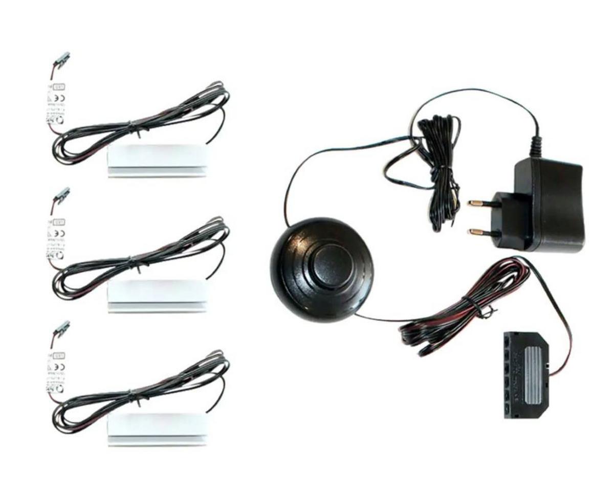 LED Leuchtmittel Kaltweiß 3er-Set - Schwarz, KONVENTIONELL, Kunststoff (10/8/5cm) - MID.YOU