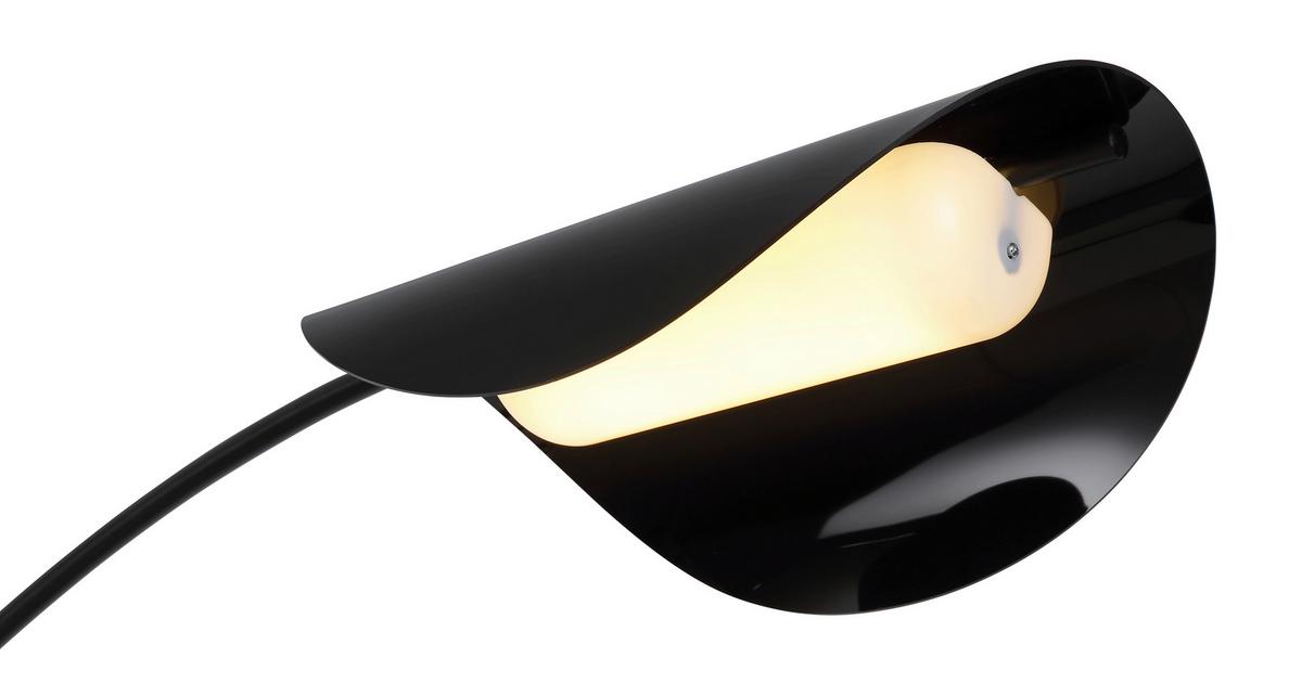 LED-STEHLEUCHTE 58032S ROBLES - Schwarz/Grau, Design, Kunststoff/Metall (124/35/182cm) - Globo