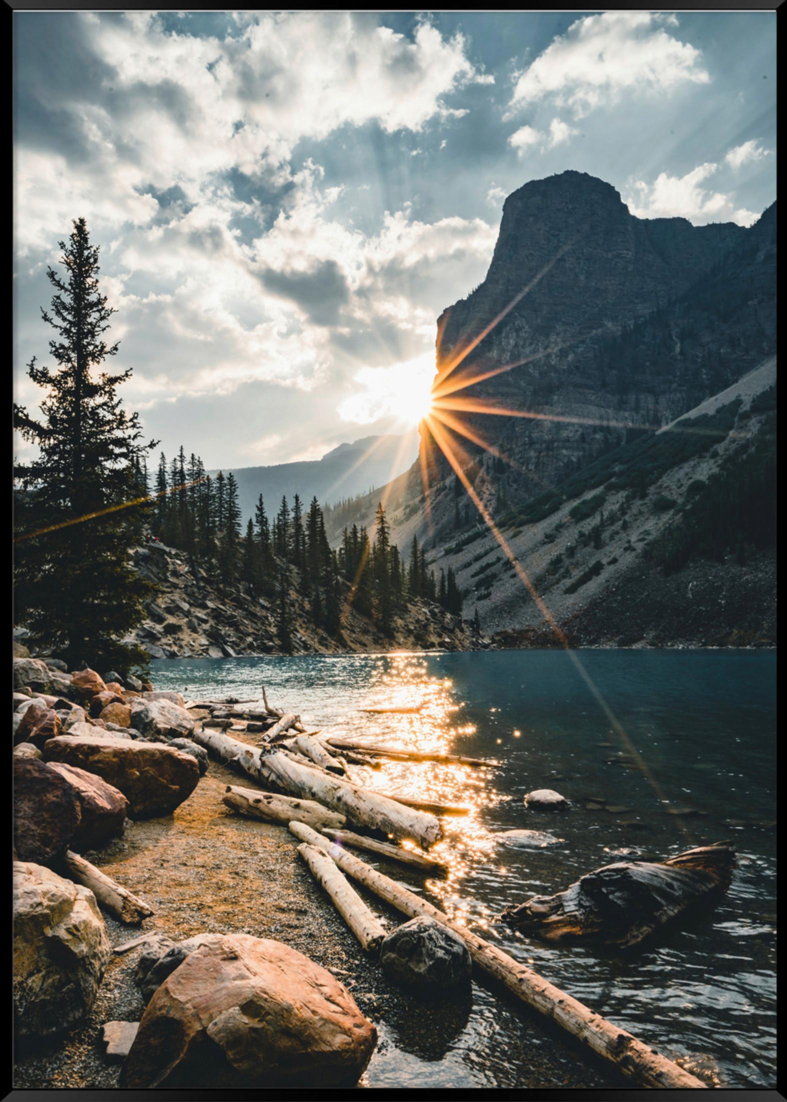 Bild Elena ca. 50x70cm - Multicolor/Schwarz, MODERN, Holzwerkstoff/Papier (50/70cm) - Mömax