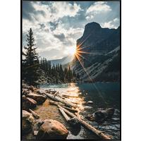 Tablou cu ramă Elena cca. 50x70 cm - multicolor/negru, Modern, hârtie/material pe bază de lemn (50/70cm) - Mömax