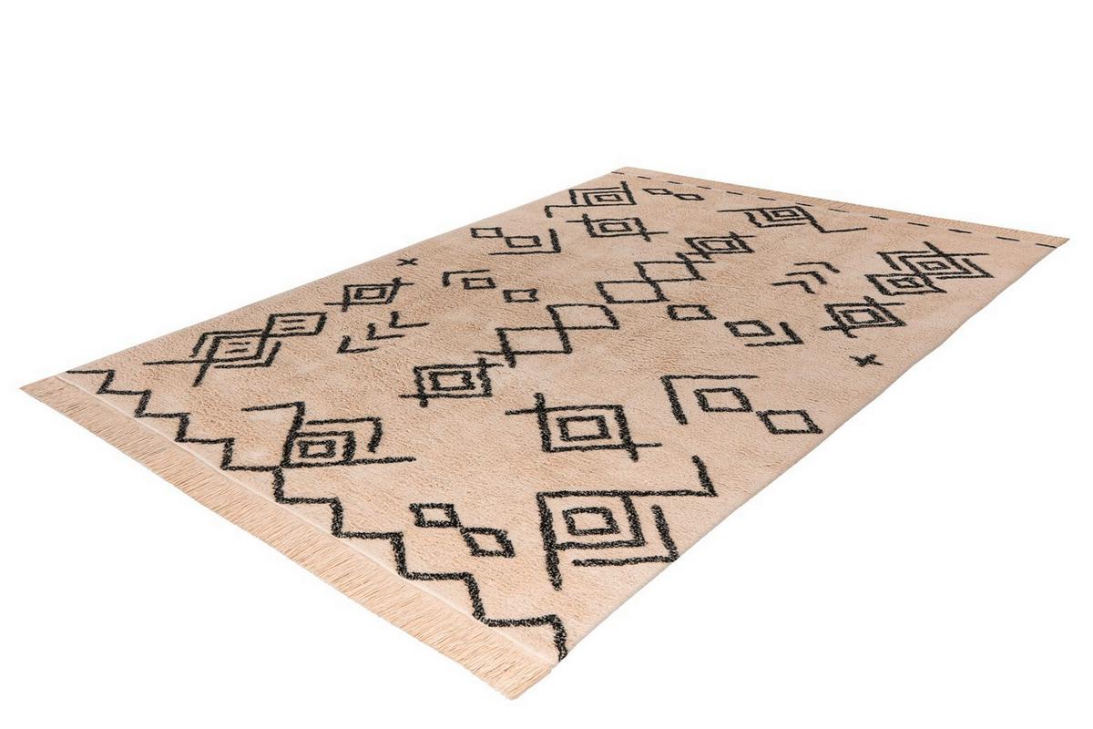 TEPPICH MYLEN 325 CREME / SCHWARZ - Creme/Schwarz, Konventionell, Textil (160/230cm) - Kayoom