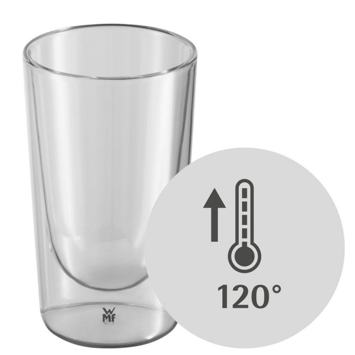 ZESTAW DO LATTE MACCHIATO 0951732000 - przejrzysty, Design, szkło (270ml) - WMF