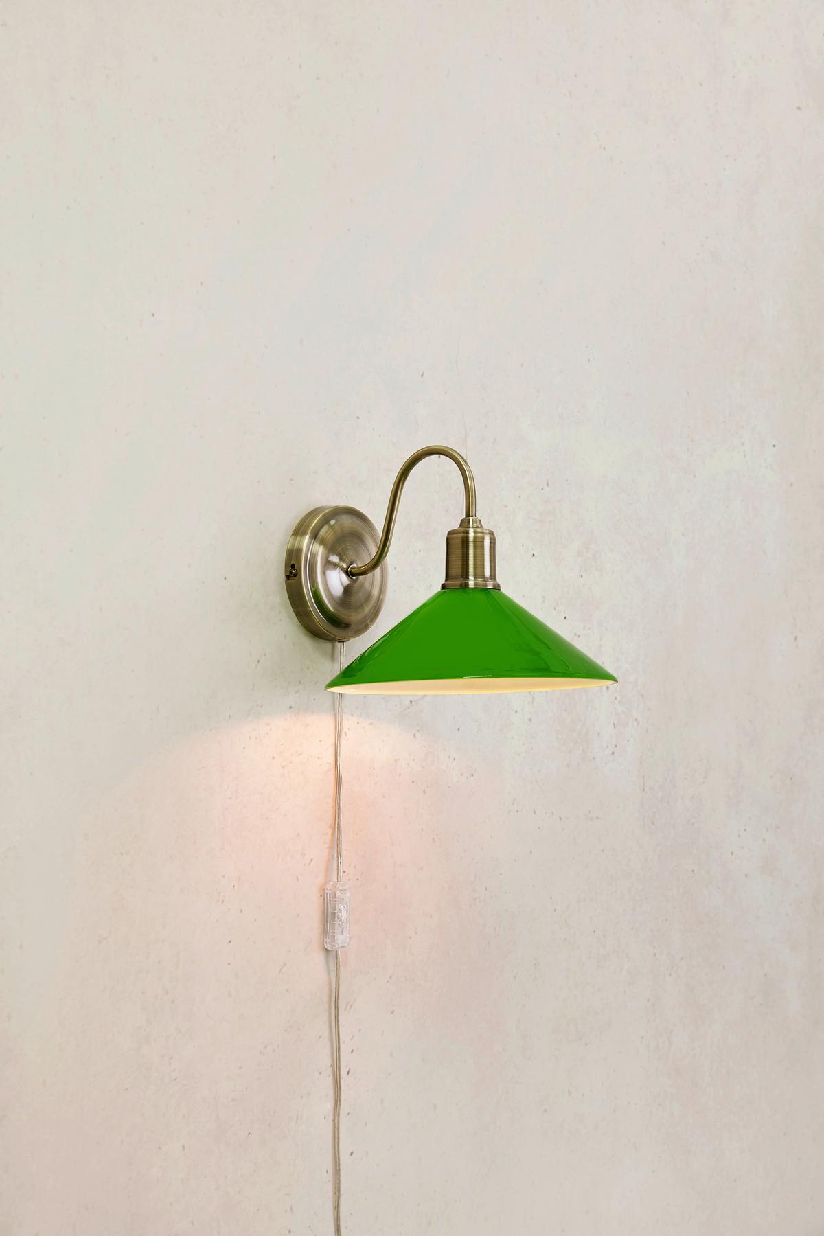Wandleuchte Vela Grün max. 40 Watt - Grün, Basics, Metall (25/21/29,5cm) - Markslöjd
