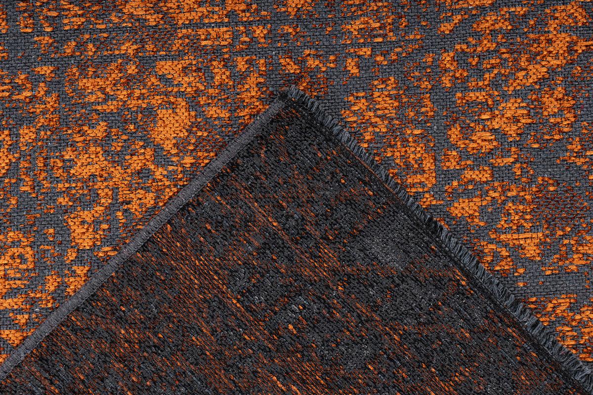 Flachwebeteppich Kalevi 200 - Orange, Konventionell, Textil (80/150cm) - Kayoom