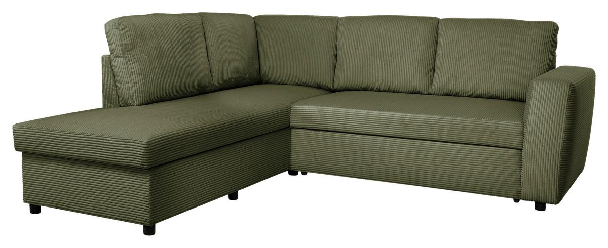 Kutna Garnitura Toulouse - Khaki/crna, Trend, drvo/metal (206/224cm)