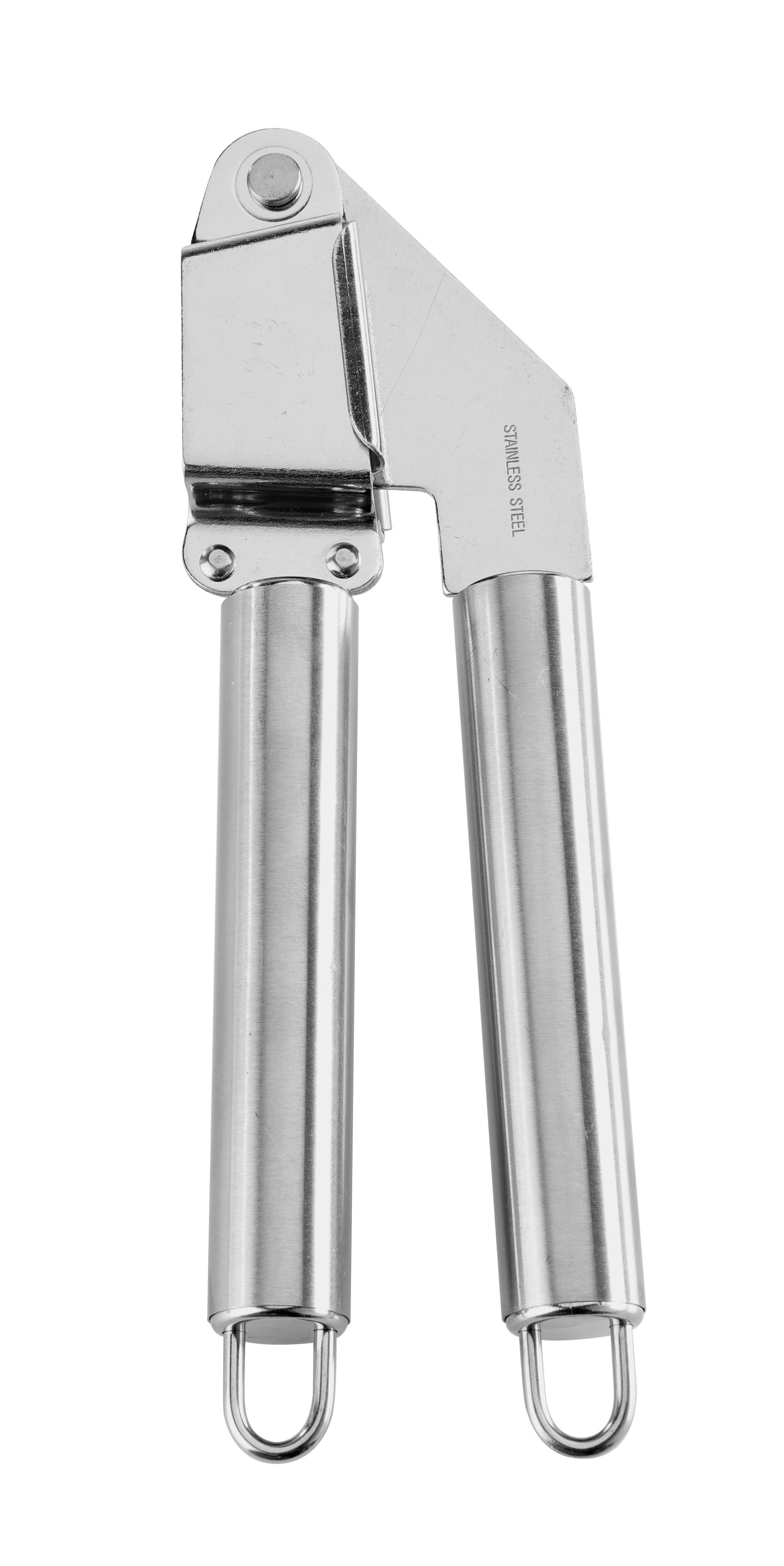 KNOBLAUCHPRESSE DANI - Edelstahlfarben, KONVENTIONELL, Metall (5/19,5cm) - Modern Living