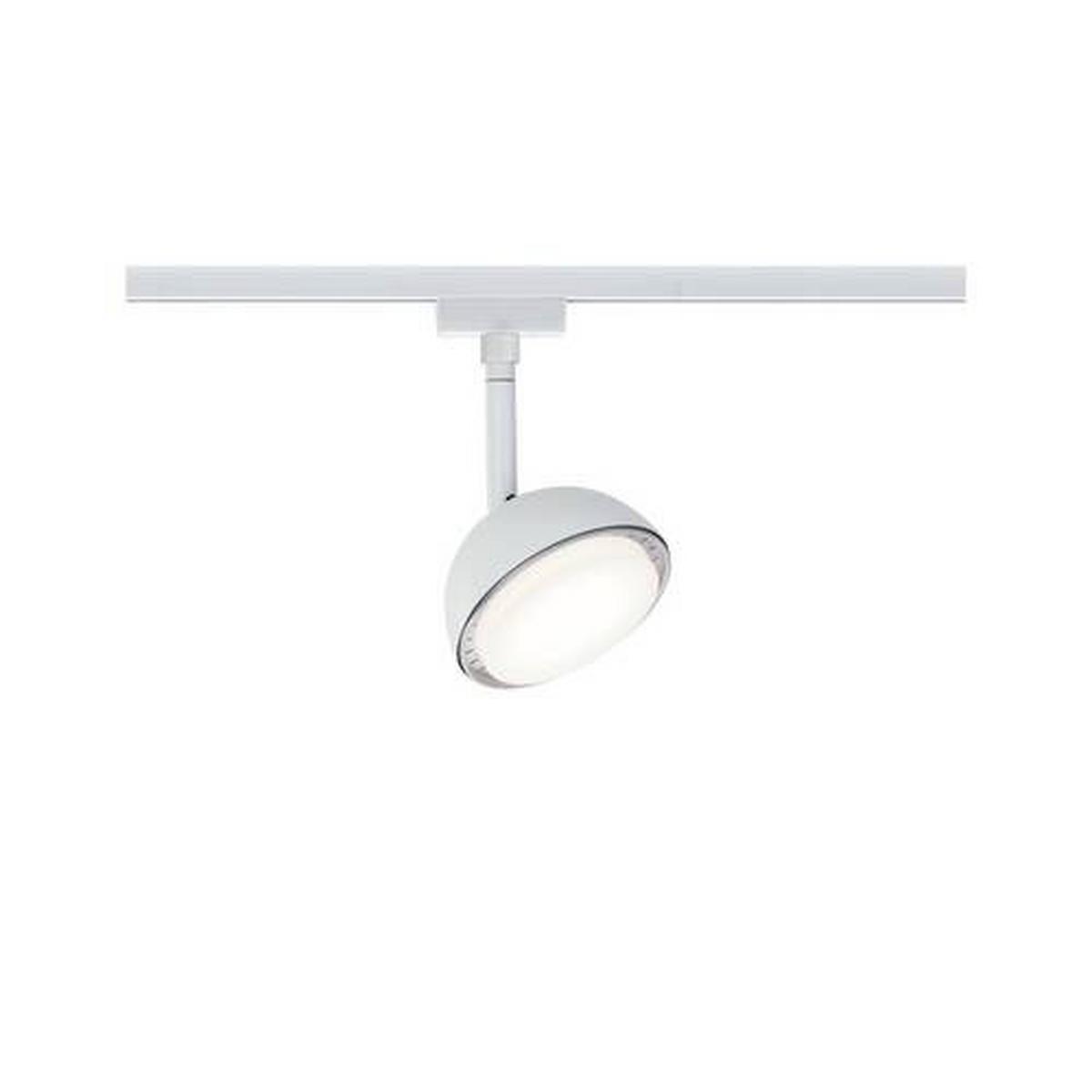 Schienensystem-Strahler Spot Hemi in Weiß max. 5 Watt - Weiß, Basics, Kunststoff/Metall (10/17,0cm) - Paulmann