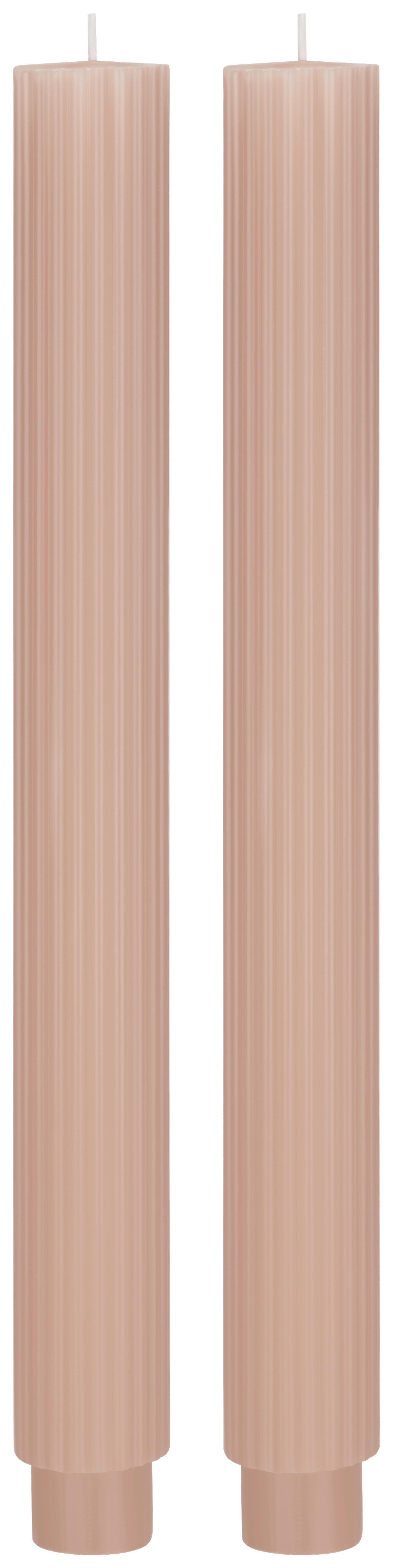 Stabkerze Diana Beige - Beige, KONVENTIONELL (2,8/26,5cm) - Mömax