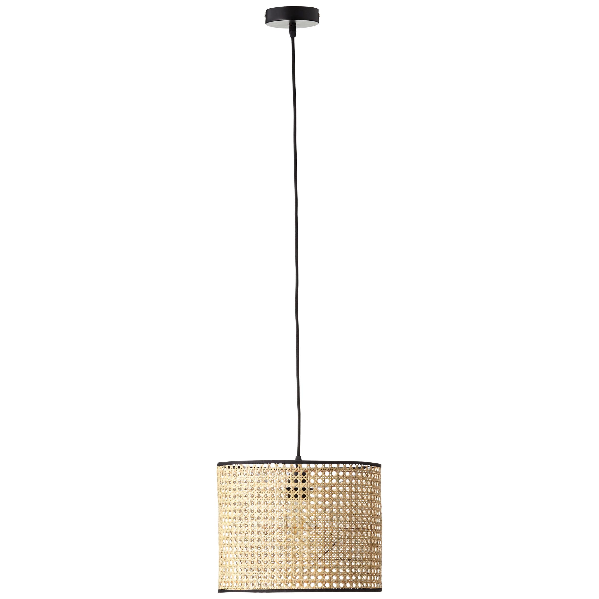 Hängeleuchte Wiley Naturfarben max. 60 Watt - Naturfarben, Natur, Holz/Metall (30/174cm) - Brilliant