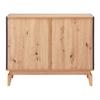 SIDEBOARD FOSCO - Eichefarben/Grau, MODERN, Holz (100/80/40cm) - Bessagi Home