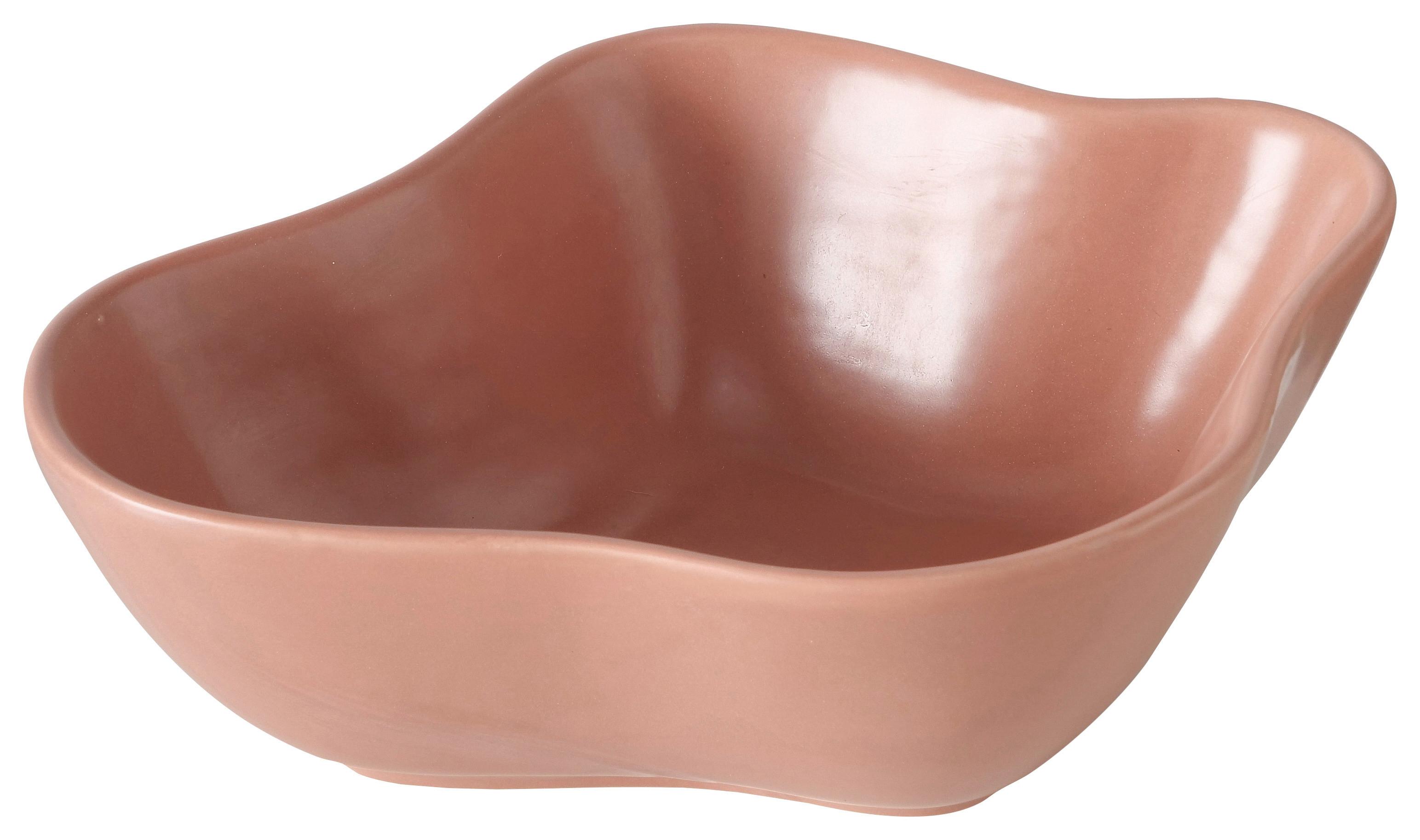 Dísztál Gravo I - világos rózsaszín, Modern, kerámia (17/7/21cm) - Modern Living