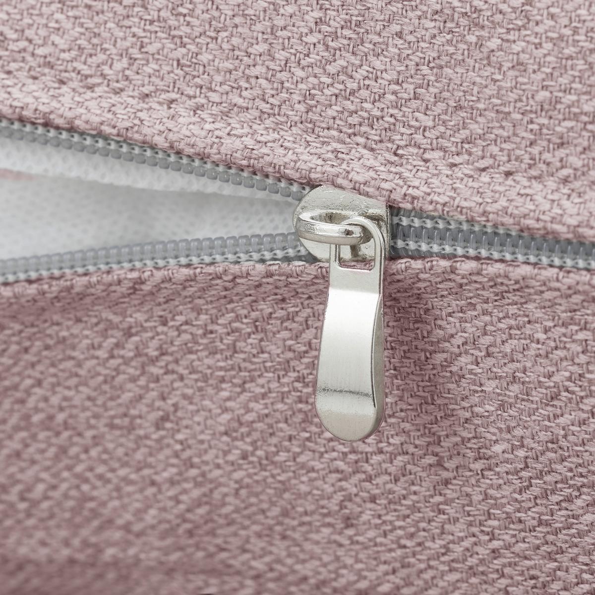 Schlafsessel Malic Rosa Webstoff - Eichefarben/Rosa, MODERN, Textil/Metall (80/84/90cm) - Bessagi Home