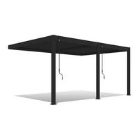 Pavillon Deluxe Anthrazit ca. 530x255x360 cm Aluminium - Anthrazit, Basics, Metall (530/255/360cm) - WEIDE