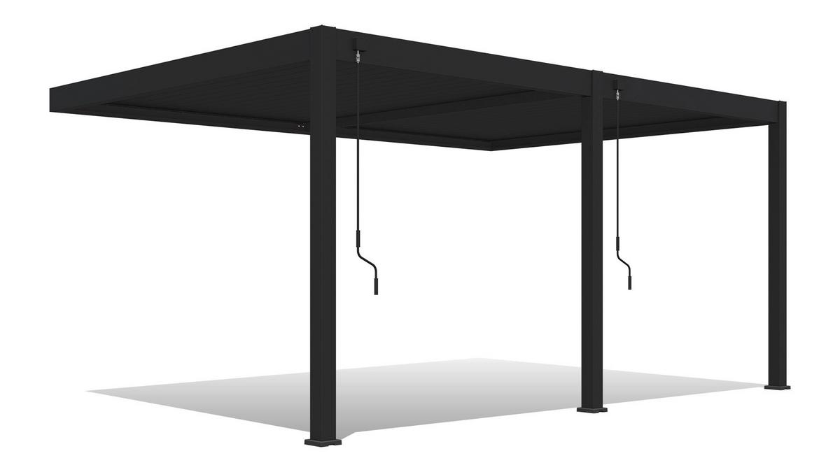 Pavillon Deluxe Anthrazit ca. 530x255x360 cm Aluminium - Anthrazit, Basics, Metall (530/255/360cm) - WEIDE