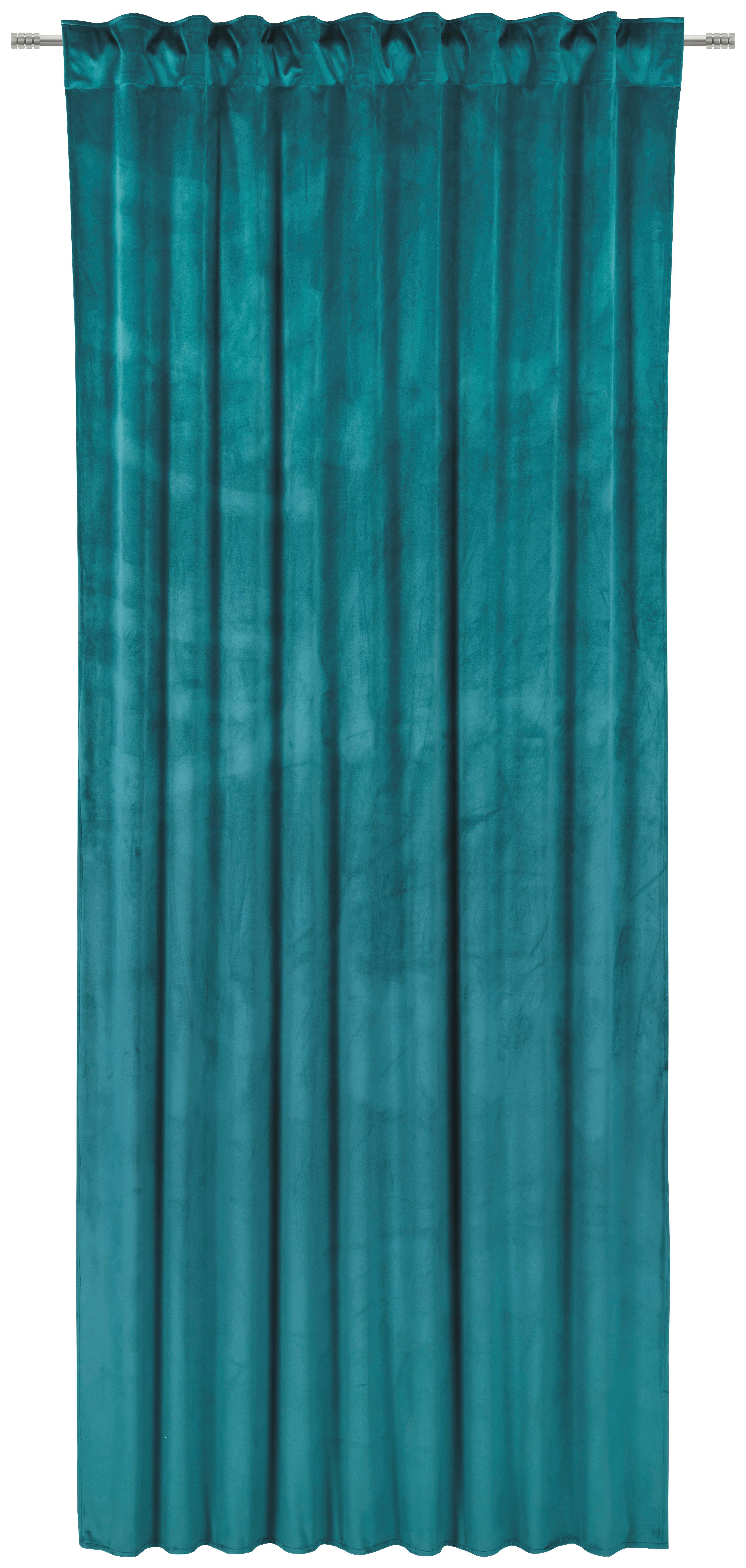 ZASŁONA GOTOWA PABLO - petrol, Basics, tkanina (135/245cm) - Esposa