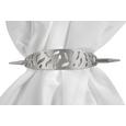 Raffhalter Blume in Silber - Silberfarben, Metall (16/21cm) - MÖMAX modern living