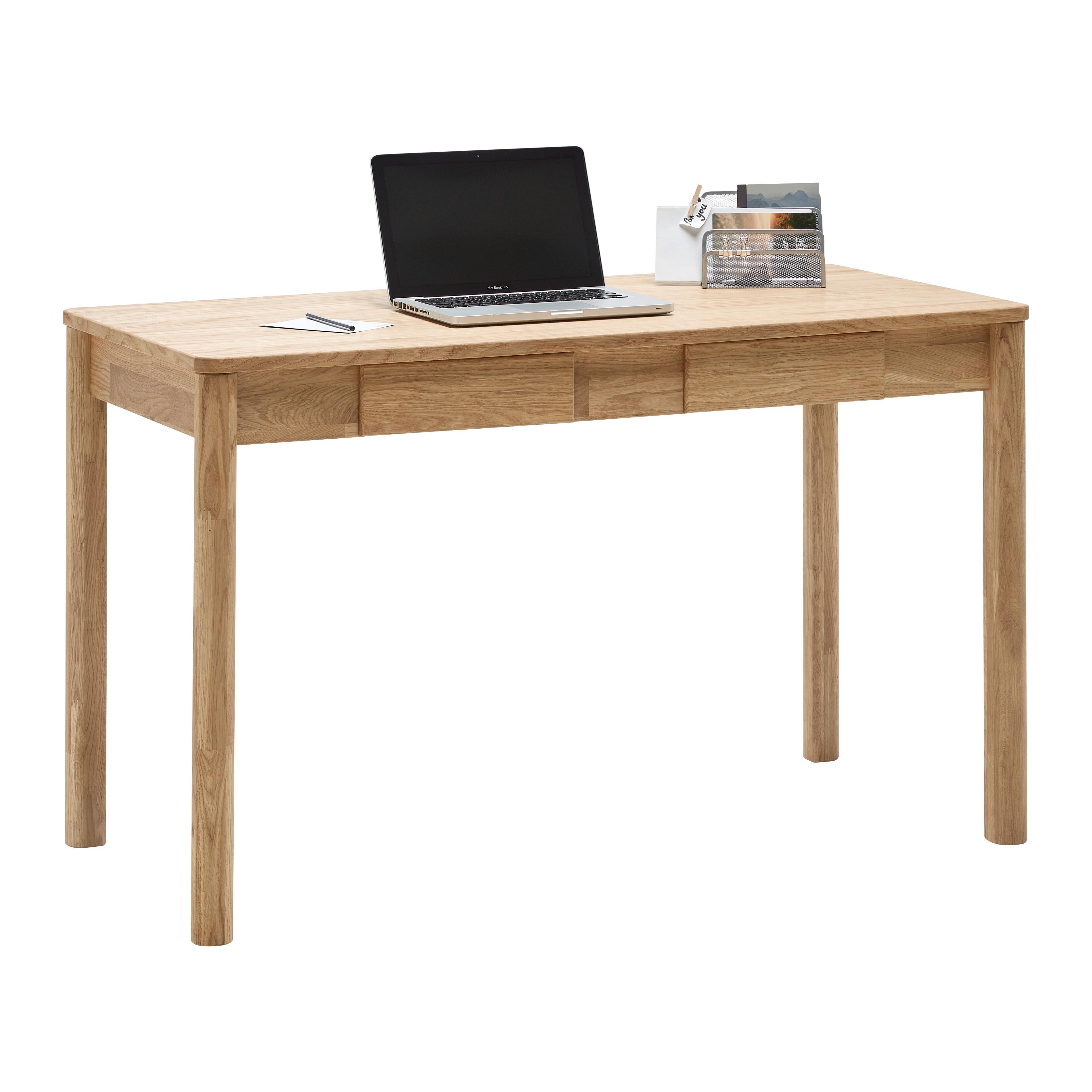 SKRIVBORD LUND - ekfärgad, Modern, trä (120/60/76cm) - Mömax