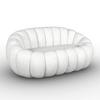 Sofa Lena Chenille Weiß - Weiß, MODERN, Holz/Textil (150/62/92cm)