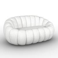 Sofa Lena Chenille Weiß - Weiß, MODERN, Holz/Textil (150/62/92cm)
