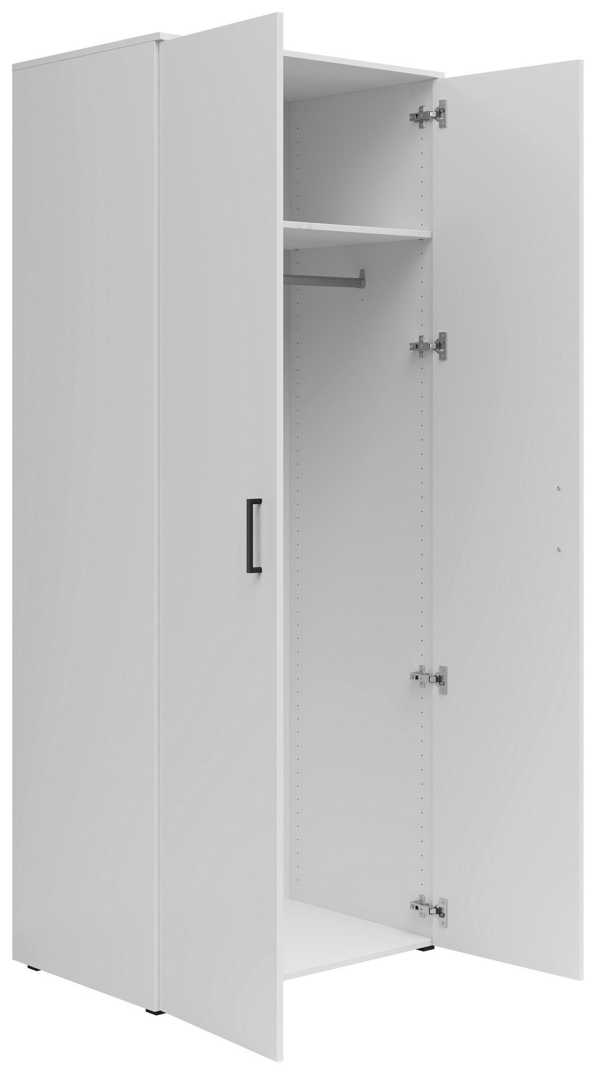 Omara Multistauraum - črna/bela, Moderno, leseni material (80/195/52cm) - Premium Living