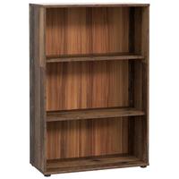 Regal Tempra 2, Rjava - temno rjava/sivorjava, Design, leseni material (73,7/111,1/34,8cm)