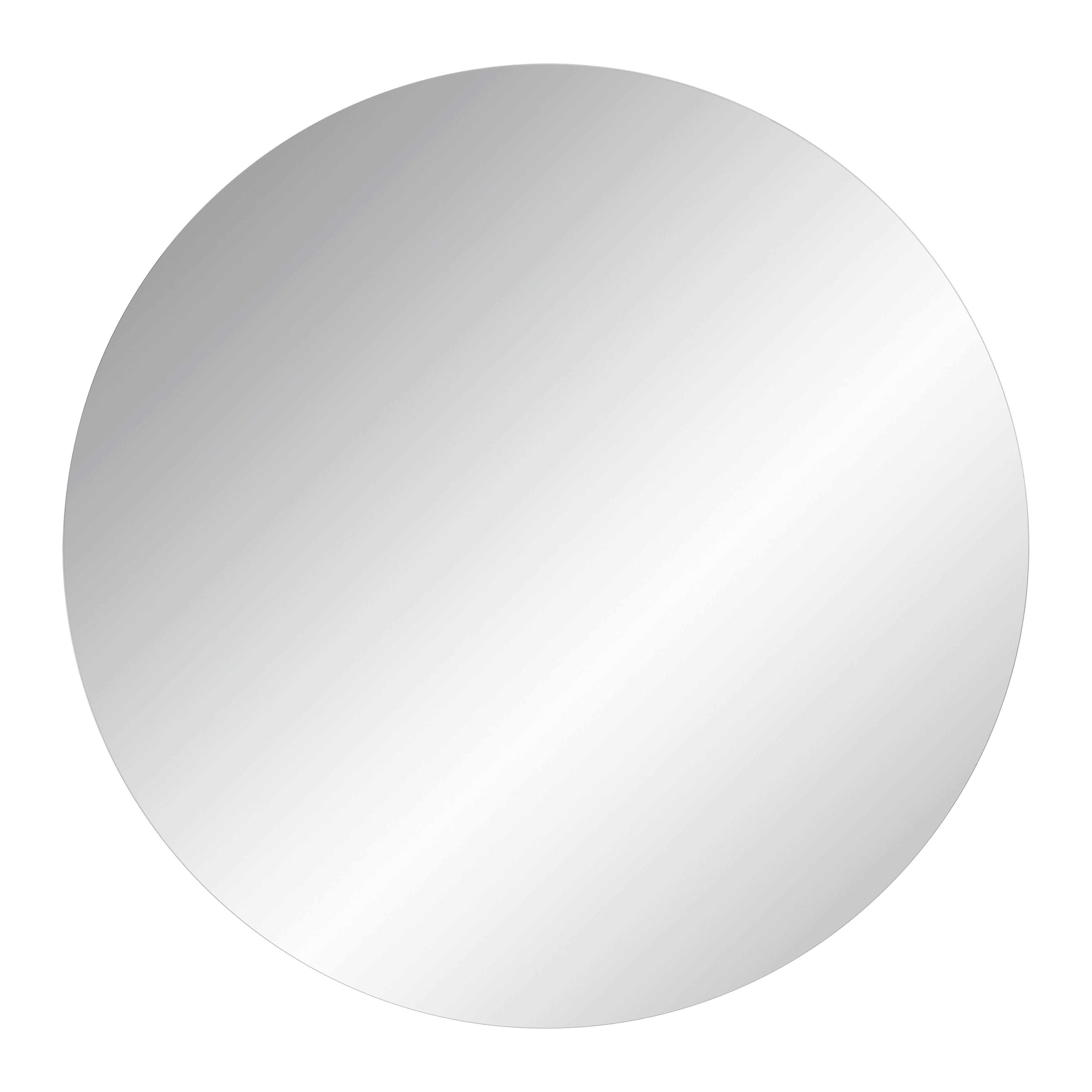 Wandspiegel Brillant Silberfarben Ø ca. 95cm - Silberfarben, MODERN, Glas (95cm) - Mömax