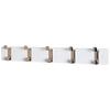 Cuier de perete cu cârlige KÖLN - alb/culoare inox, Modern, metal/material pe bază de lemn (55/7/6cm) - Modern Living