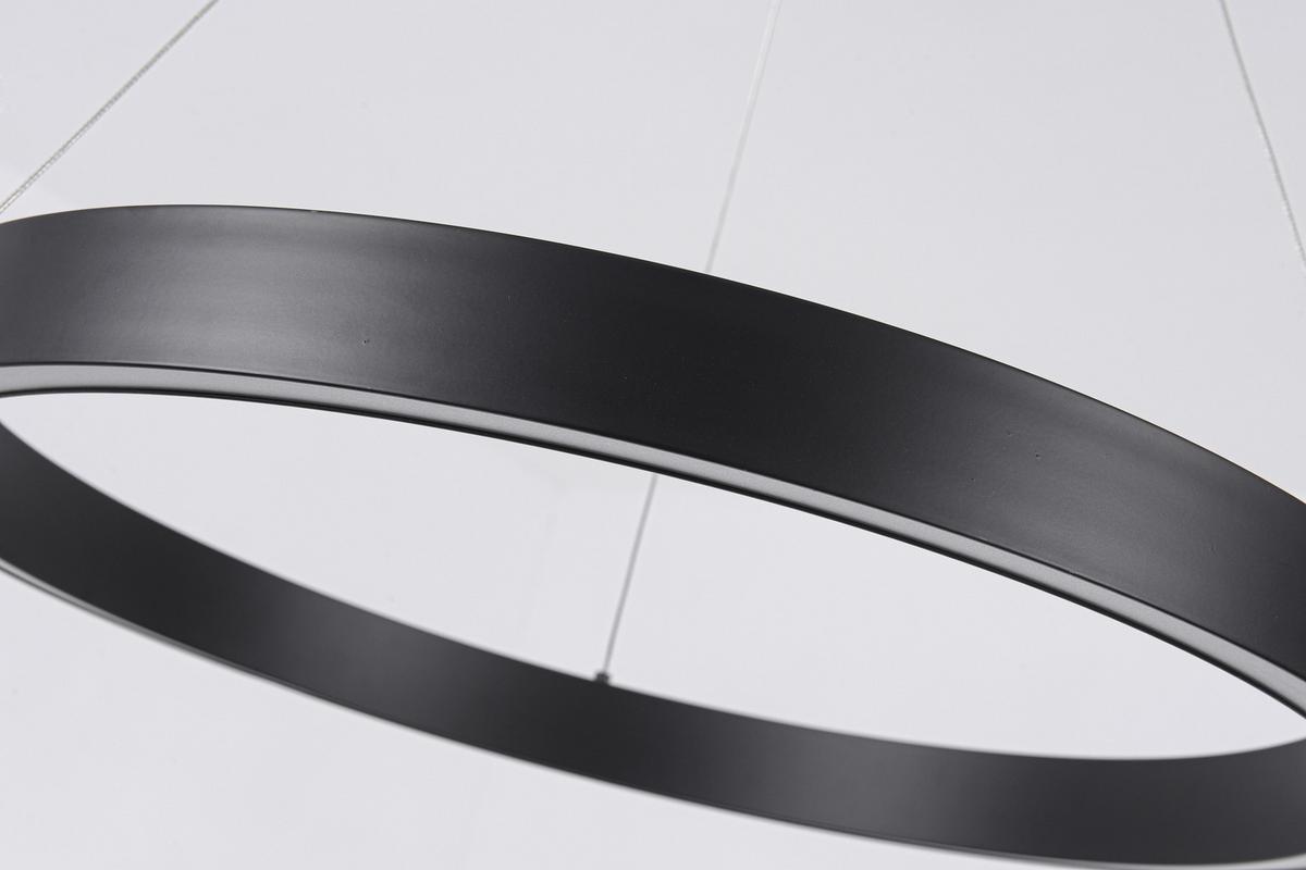 Led-hängeleuchte Lp-03371p Sbk Midway - Schwarz, Design, Metall (126/60/60cm)