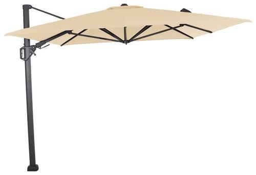 Ampelschirm Sunset N+ BHT 350x 252x260 cm Anthrazit/Creme - Anthrazit/Creme, KONVENTIONELL, Textil/Metall (350/260cm) - Siena Garden