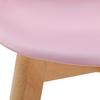 KINDERSTOEL TIBBY - Roze, Modern, Hout/Kunststof (30/58/34cm) - Bessagi Kids