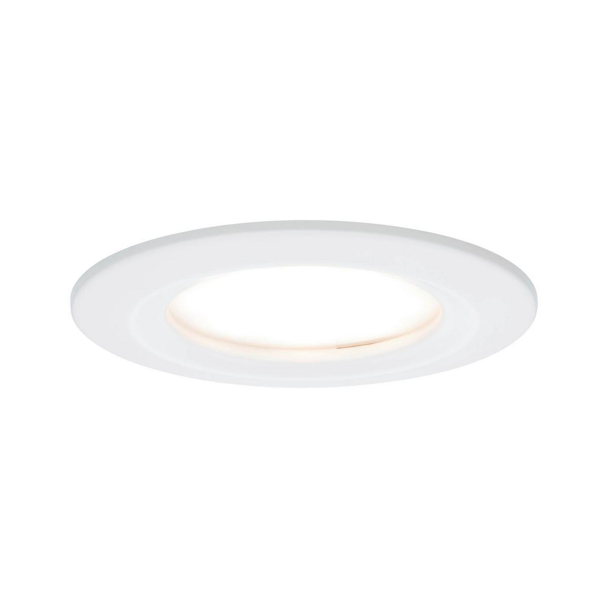 LED-Deckenleuchte Nova in Weiß max. 6,5 Watt - Weiß, Basics, Metall (7,8cm) - Paulmann