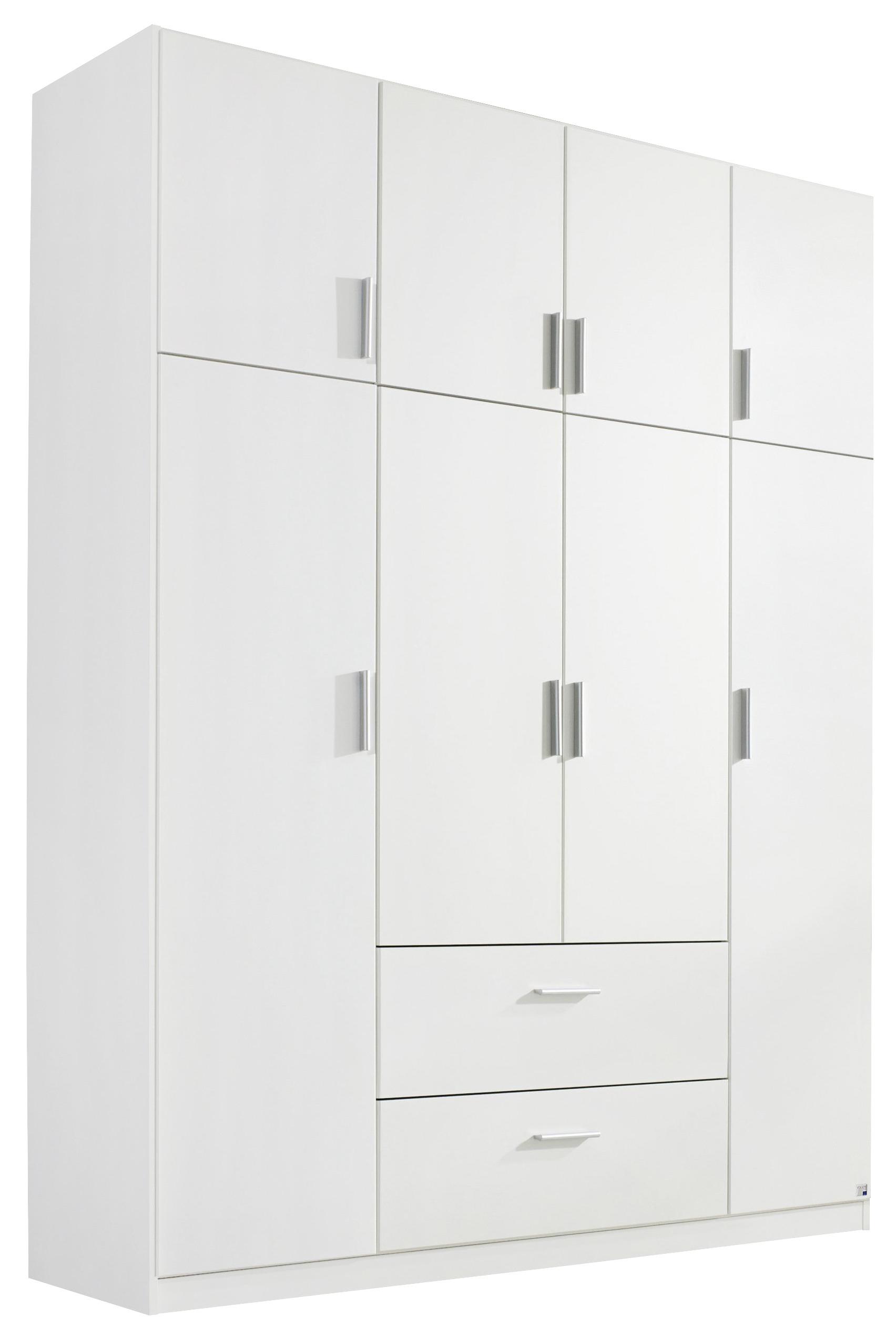 Kombi Ormar Horn - bijela/boje aluminija, Konventionell, drvni materijal/plastika (181/229/54cm) - Modern Living