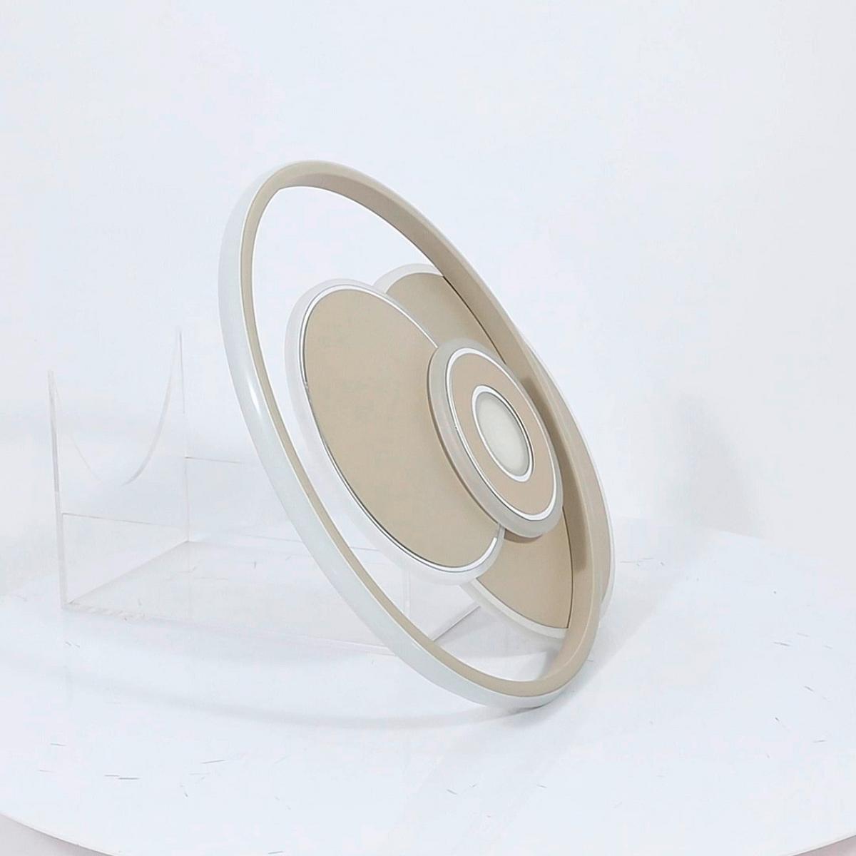 LAMPA SUFITOWA TAINA - biały/kolor piaskowy, Trend, tworzywo sztuczne/metal (50/42,5/6,5cm) - Novel