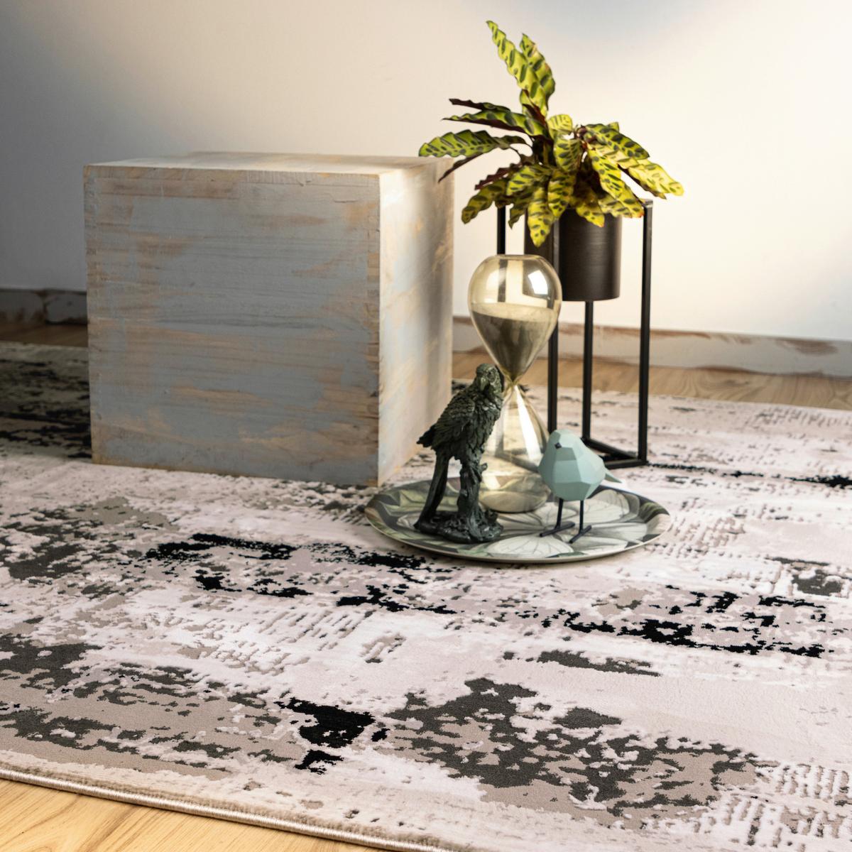 Webteppich My Phoenix Grau ca. 80x150cm - Grau, Design, Textil (80/150cm) - Obsession