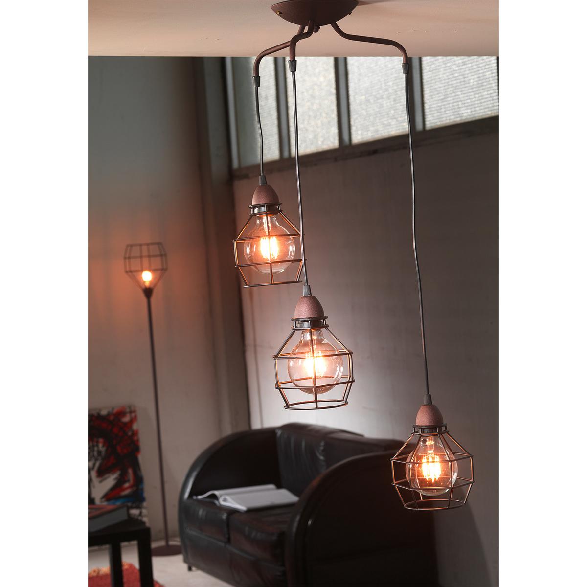 Hängeleuchte Spider Schwarz max. 22 Watt - Schwarz, LIFESTYLE, Metall (40/94cm)